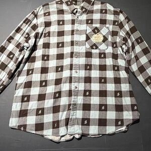 Magellan Outdoors Shiner plaid button-up shirt Size XXL